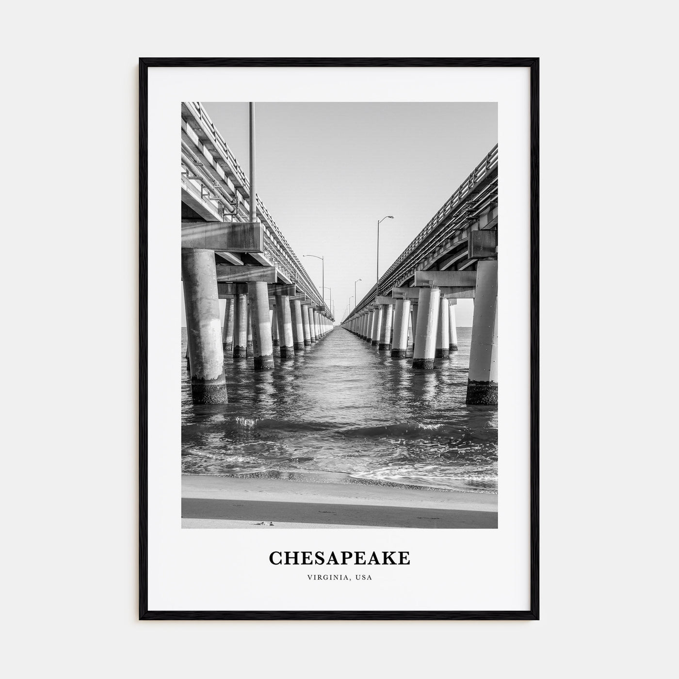 Chesapeake Portrait B&W Poster