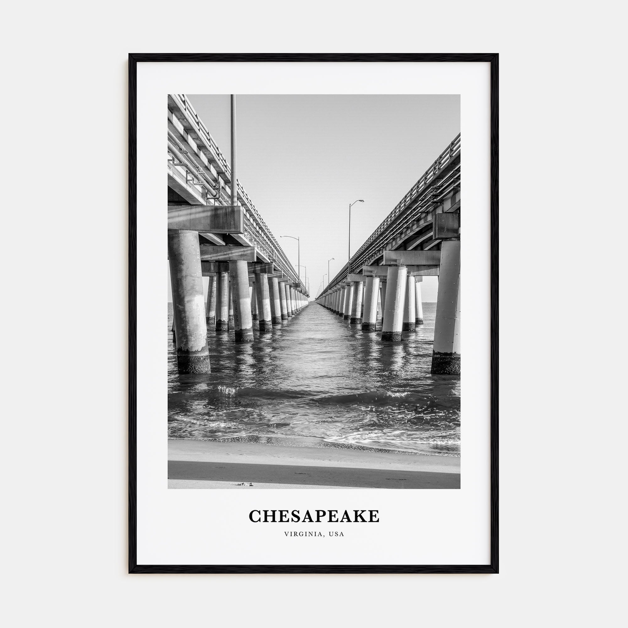 Chesapeake Portrait B&W Poster