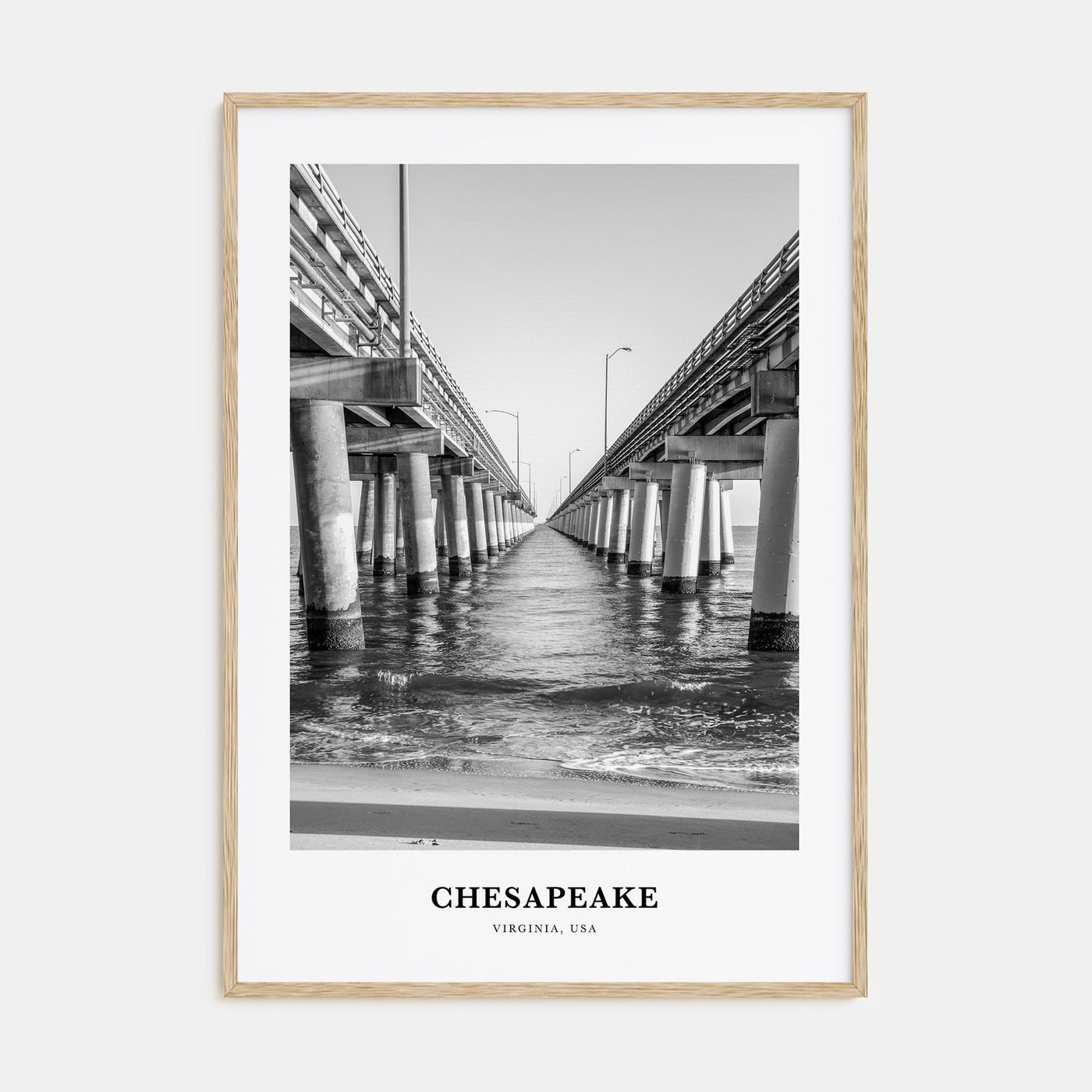 Chesapeake Portrait B&W Poster