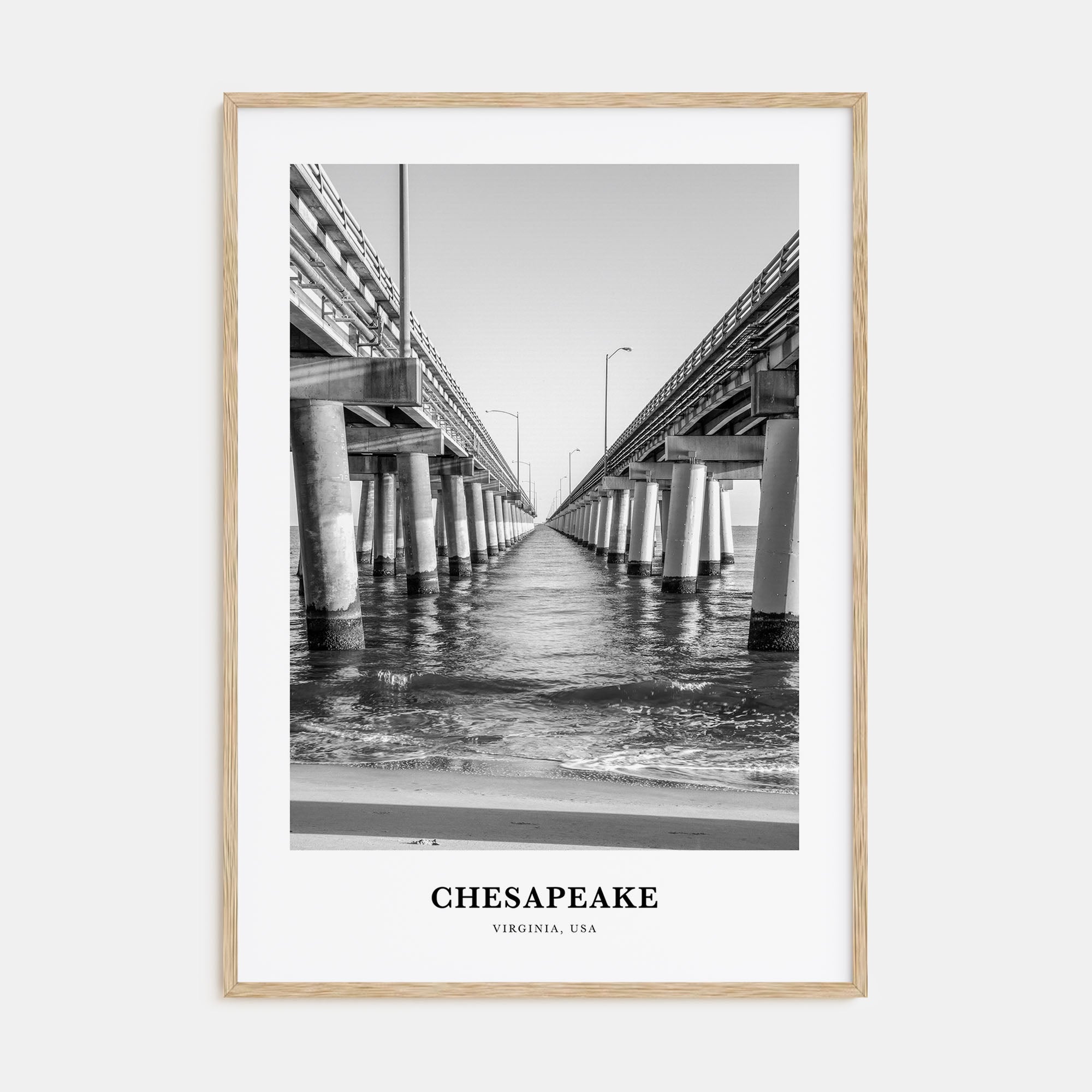 Chesapeake Portrait B&W Poster