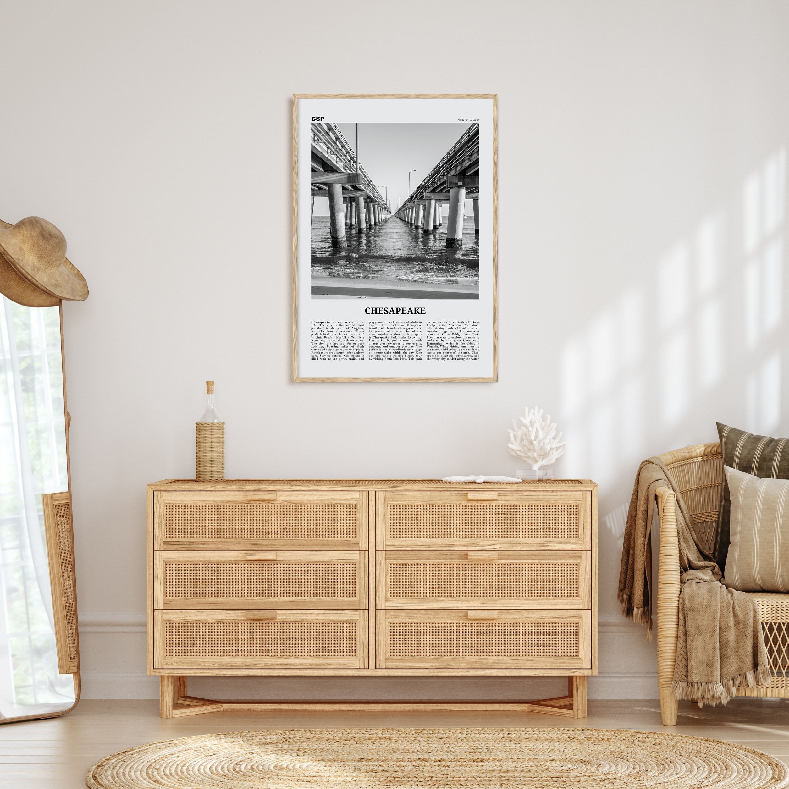 Chesapeake Travel B&W Poster