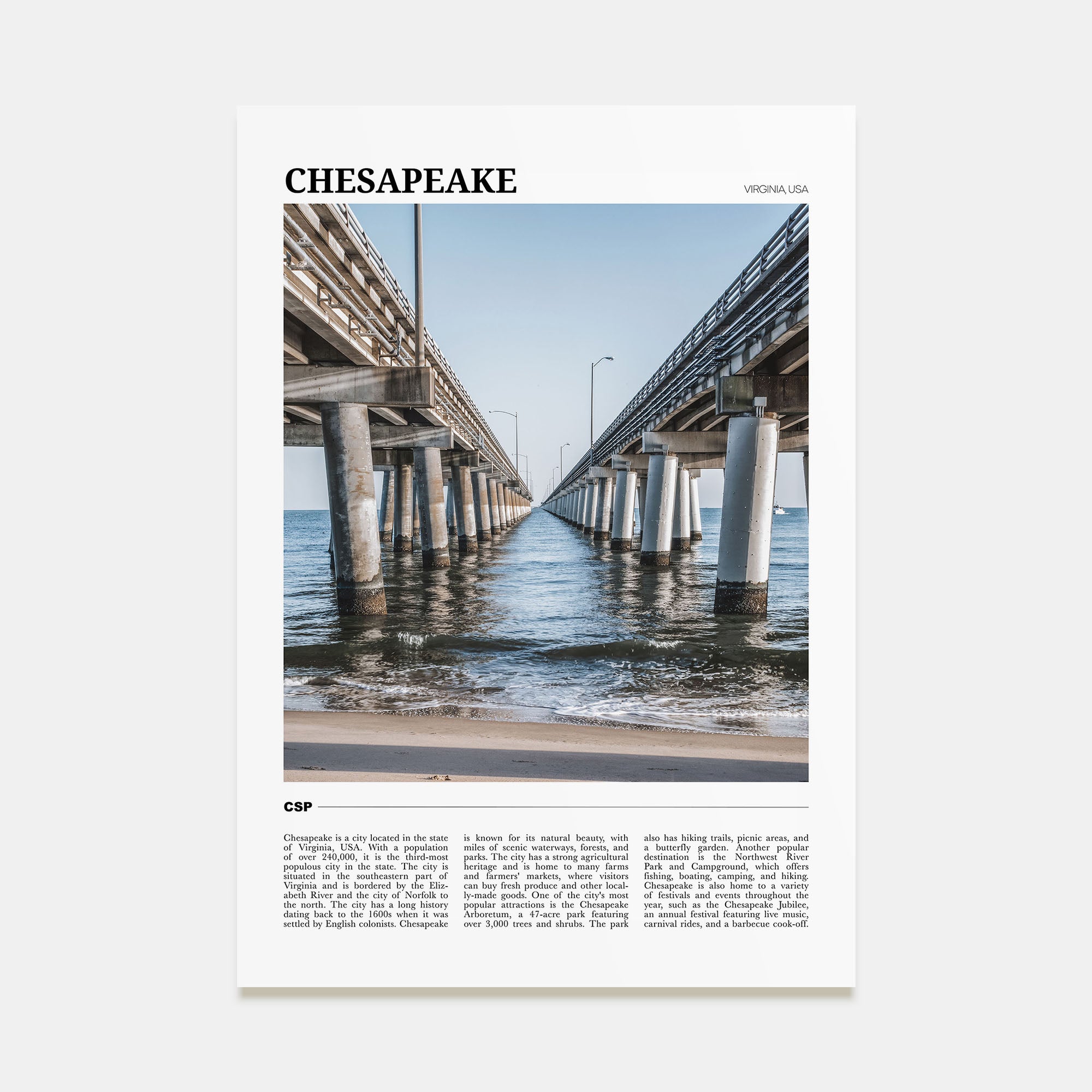 Chesapeake Travel Color Poster