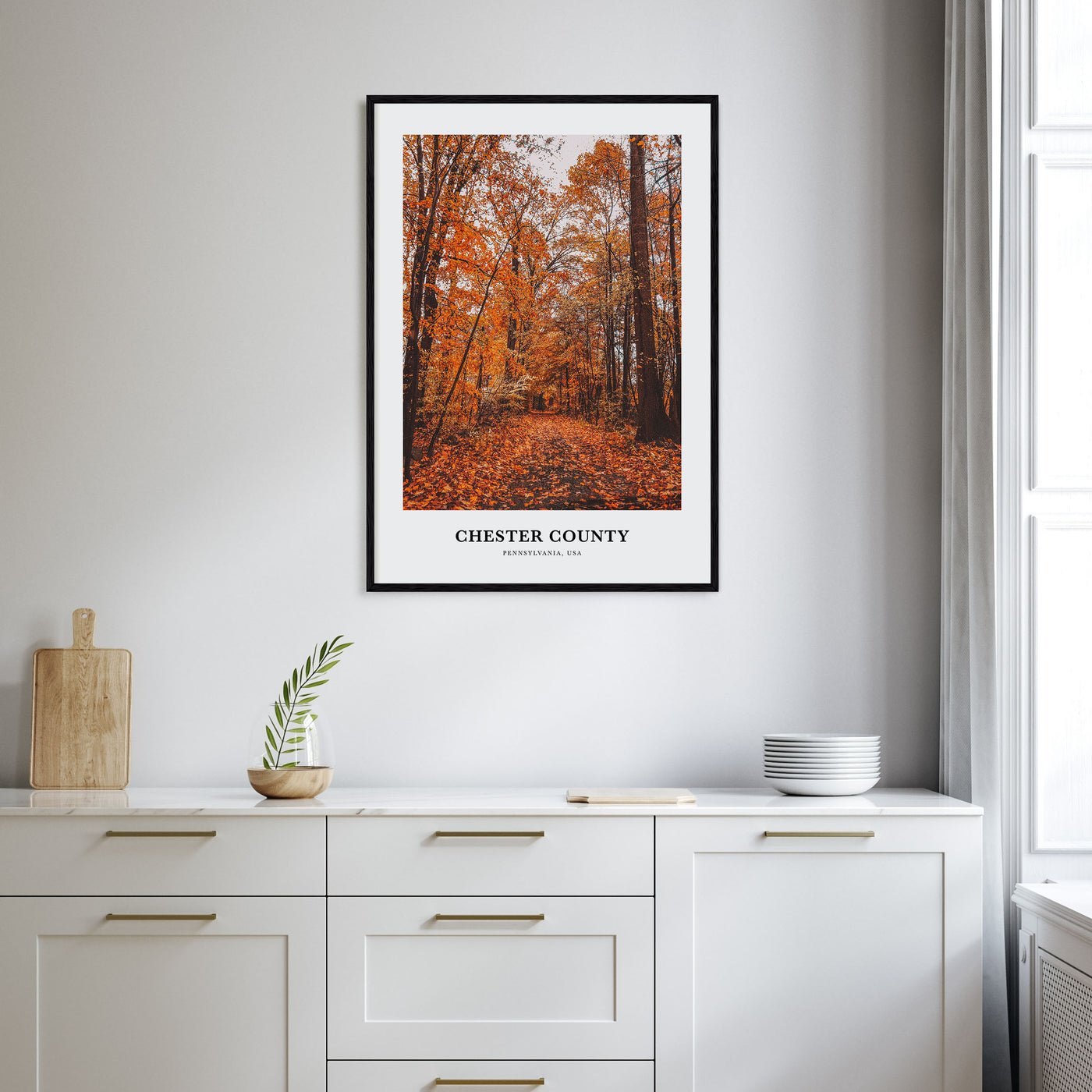 Chester County Portrait Color Poster