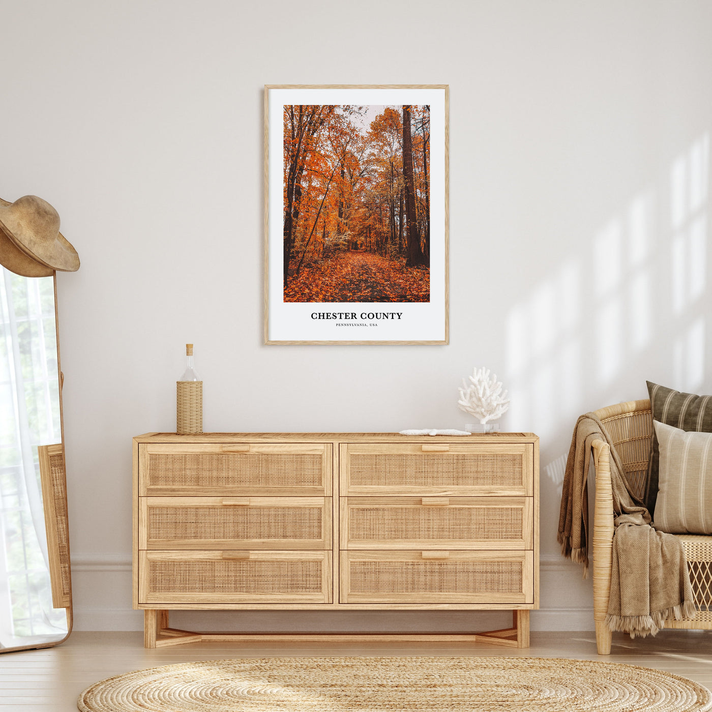 Chester County Portrait Color Poster