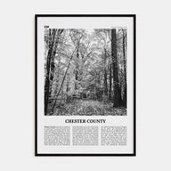 Chester County Travel B&W Poster