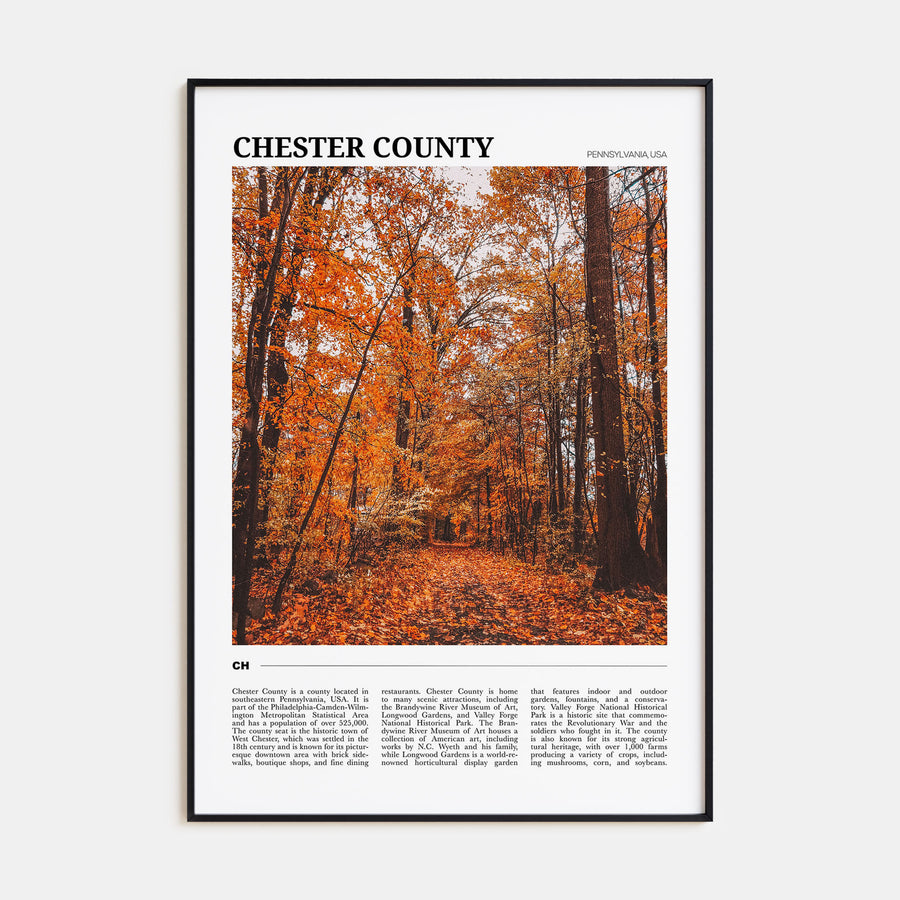 Chester County Travel Color Poster