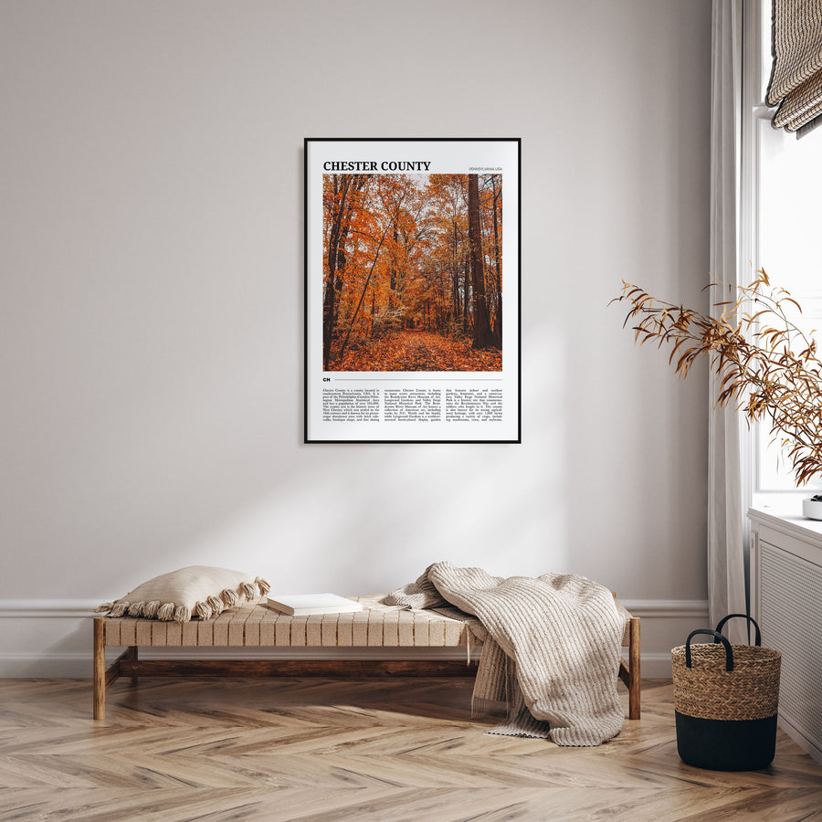 Chester County Travel Color Poster