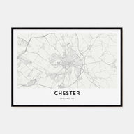 Chester Map Landscape Poster