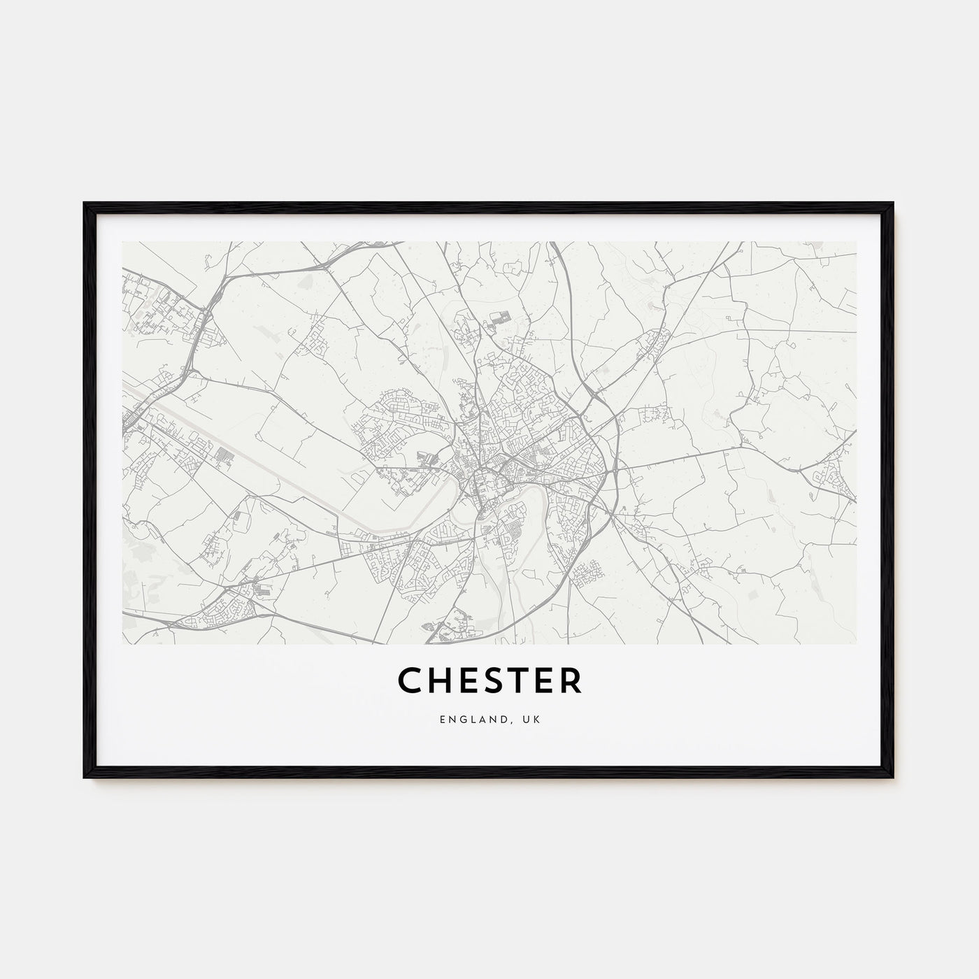 Chester Map Landscape Poster