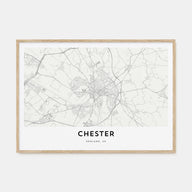 Chester Map Landscape Poster