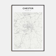 Chester Map Portrait Poster
