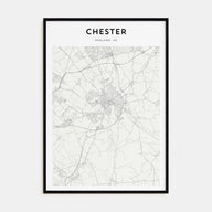 Chester Map Portrait Poster