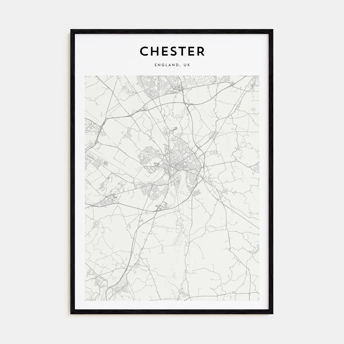 Chester Map Portrait Poster