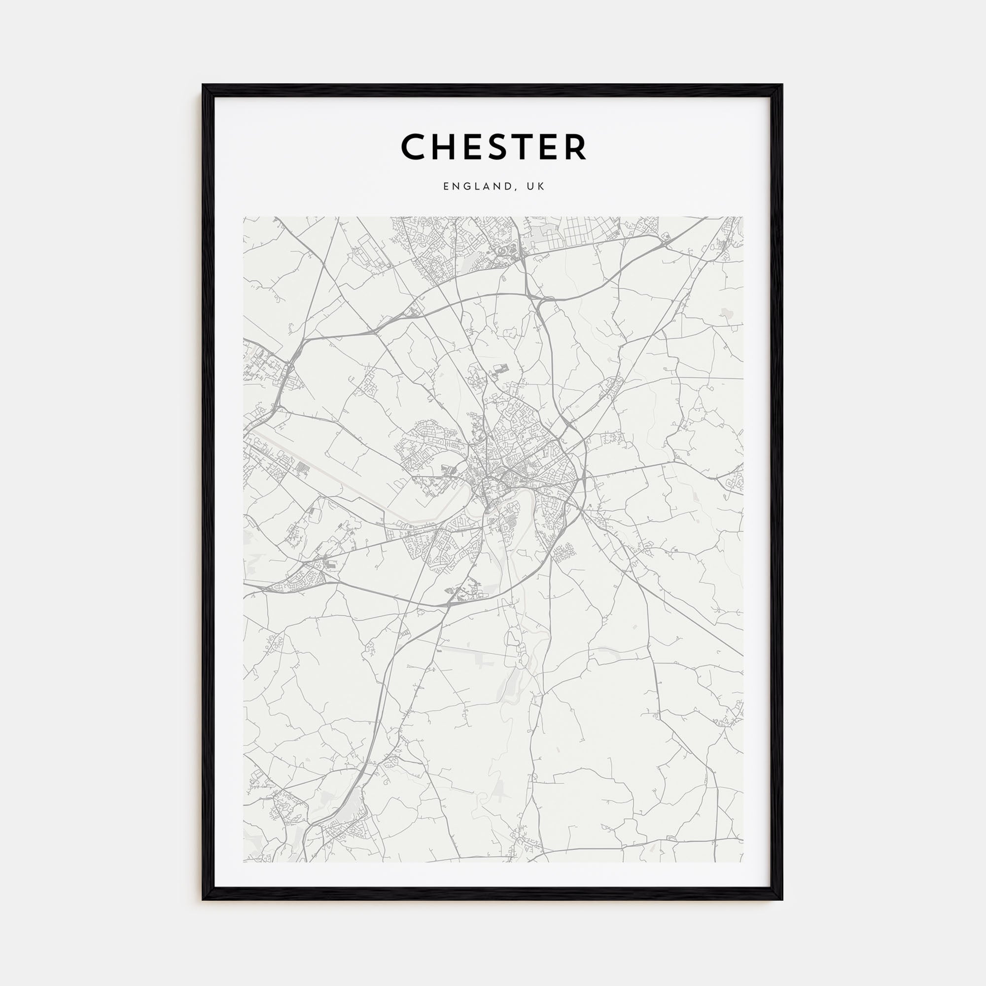 Chester Map Portrait Poster