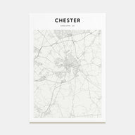 Chester Map Portrait Poster