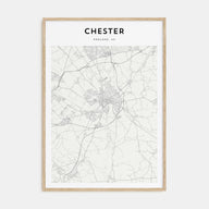 Chester Map Portrait Poster