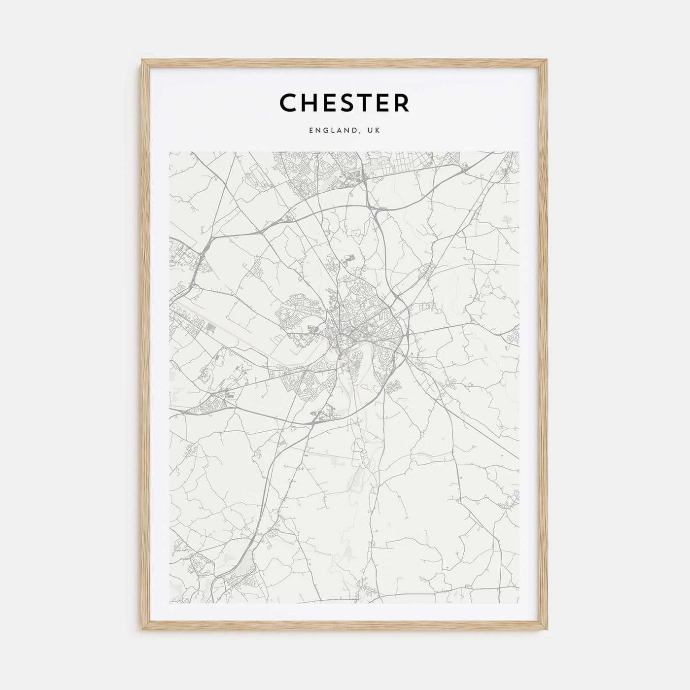 Chester Map Portrait Poster