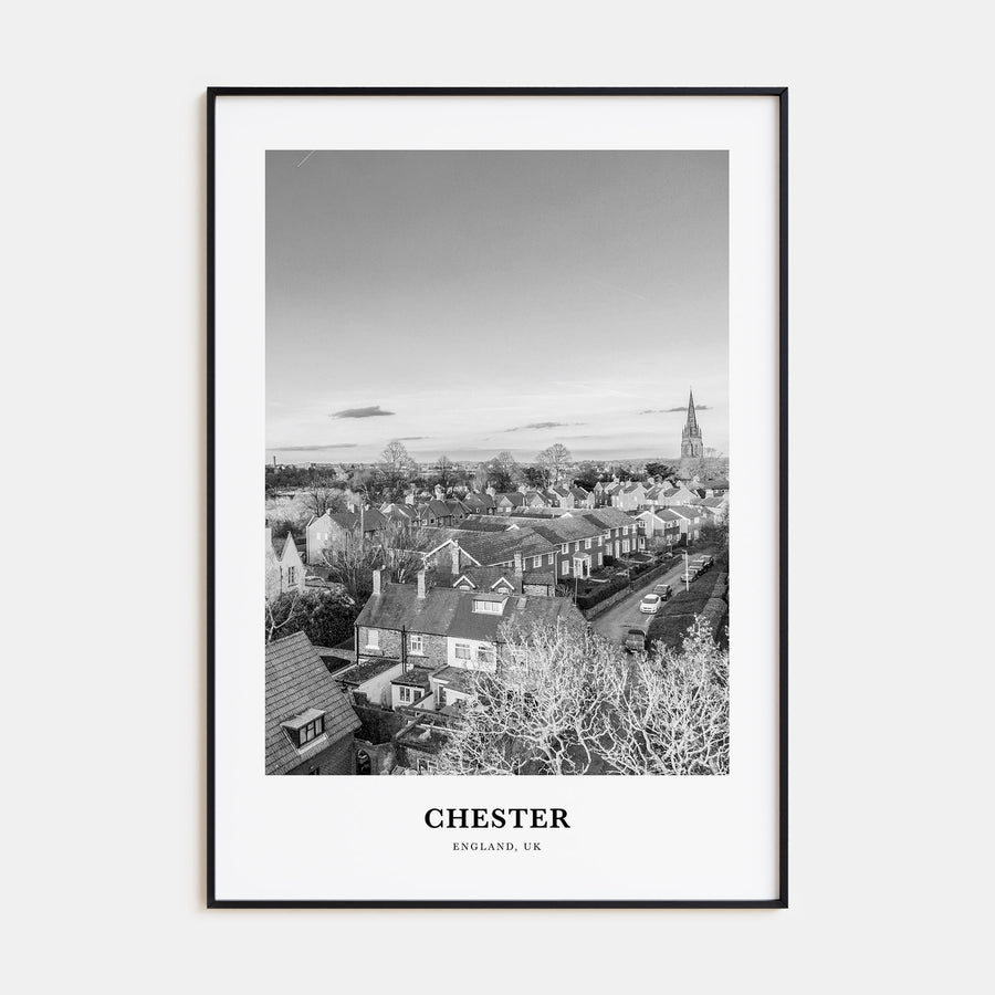Chester Portrait B&W No 1 Poster