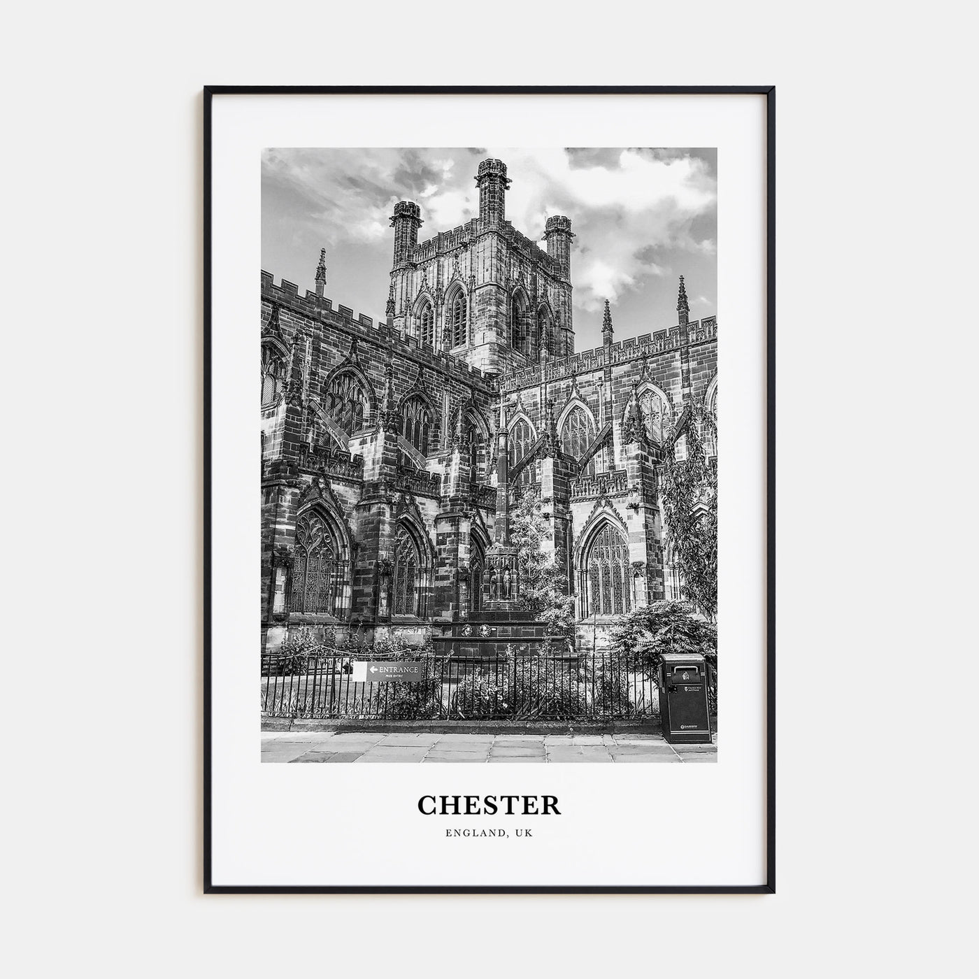 Chester Portrait B&W No 2 Poster