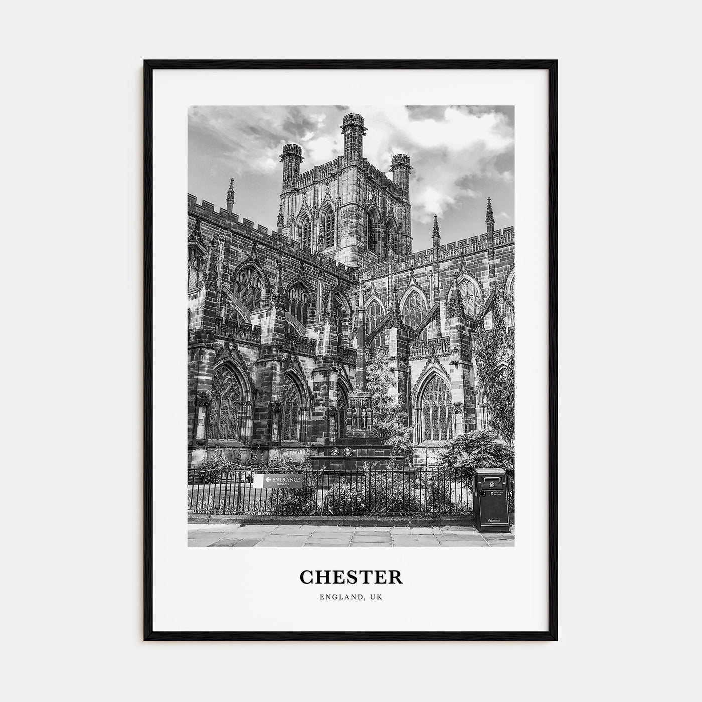 Chester Portrait B&W No 2 Poster