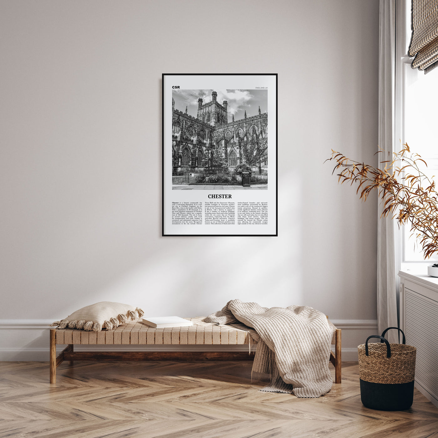 Chester Travel B&W No 1 Poster