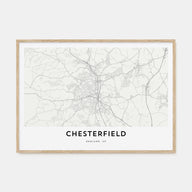 Chesterfield Map Landscape Poster
