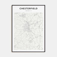Chesterfield Map Portrait Poster