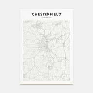 Chesterfield Map Portrait Poster
