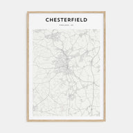 Chesterfield Map Portrait Poster