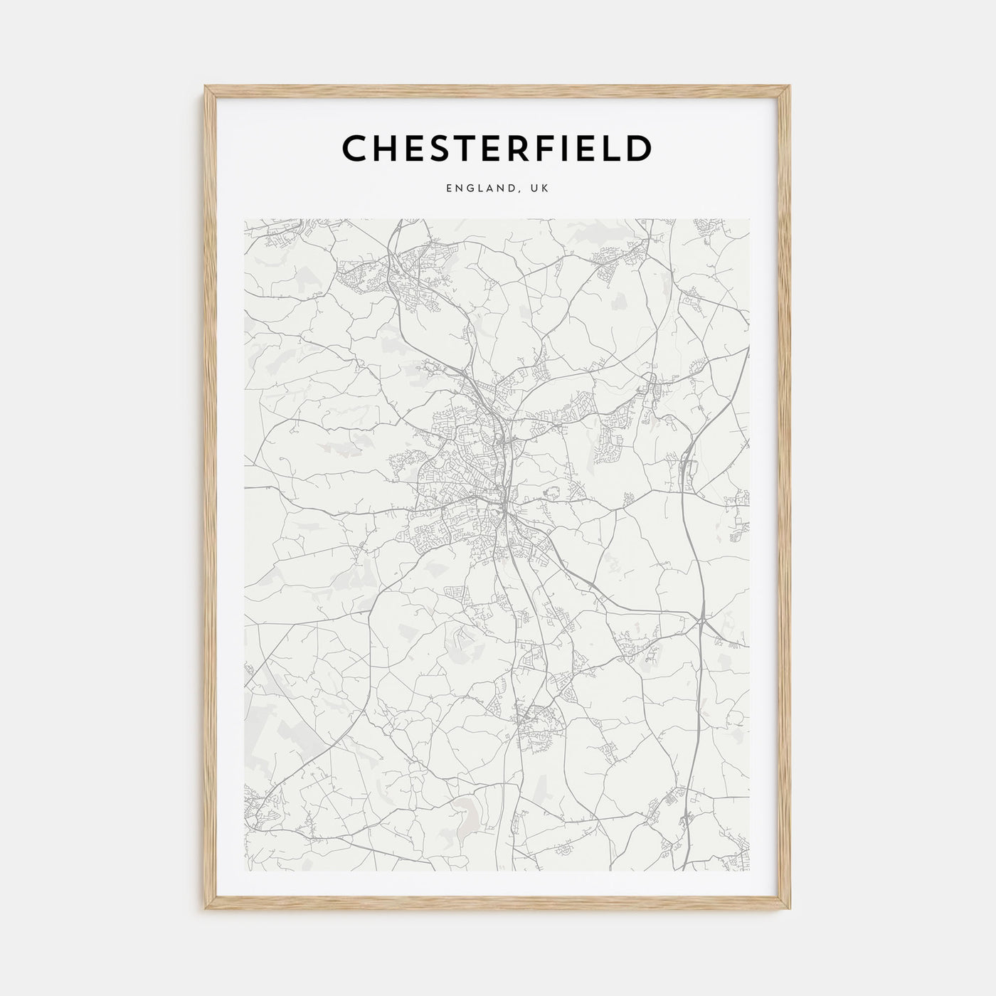 Chesterfield Map Portrait Poster