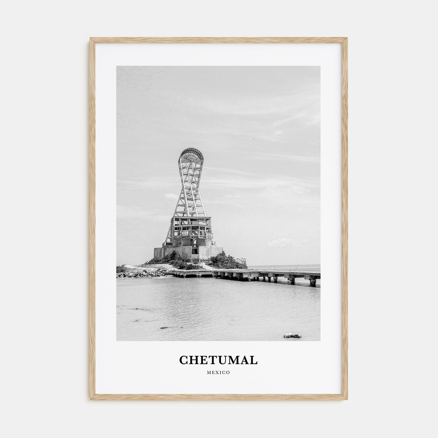 Chetumal Portrait B&W Poster