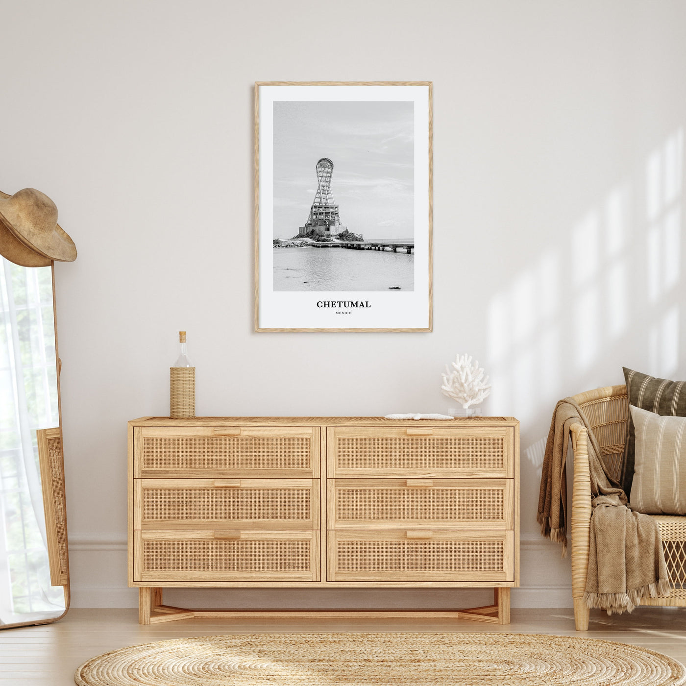 Chetumal Portrait B&W Poster