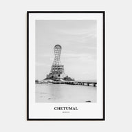 Chetumal Portrait B&W Poster