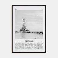 Chetumal Travel B&W Poster
