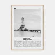 Chetumal Travel B&W Poster