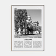 Cheyenne Travel B&W Poster