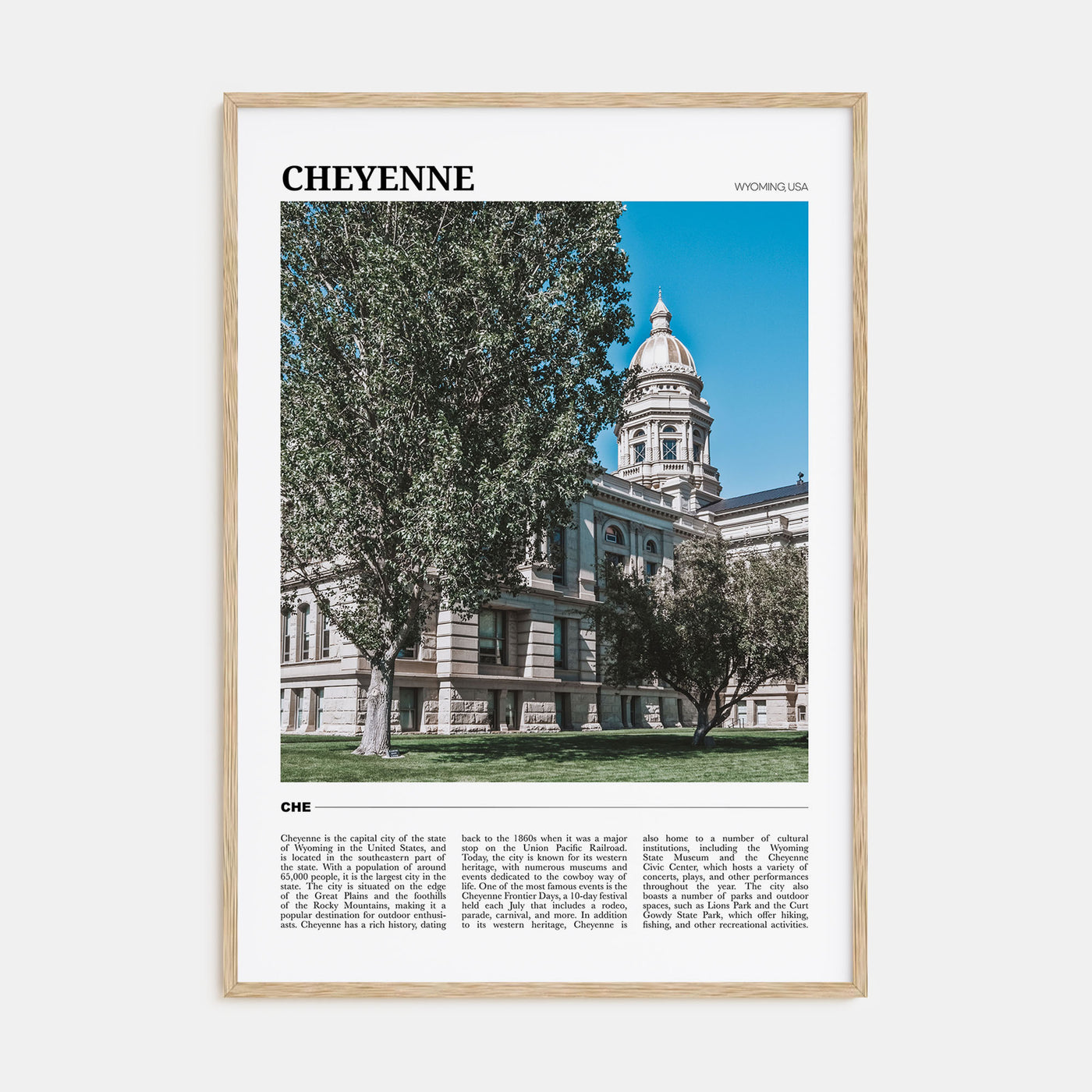 Cheyenne Travel Color Poster