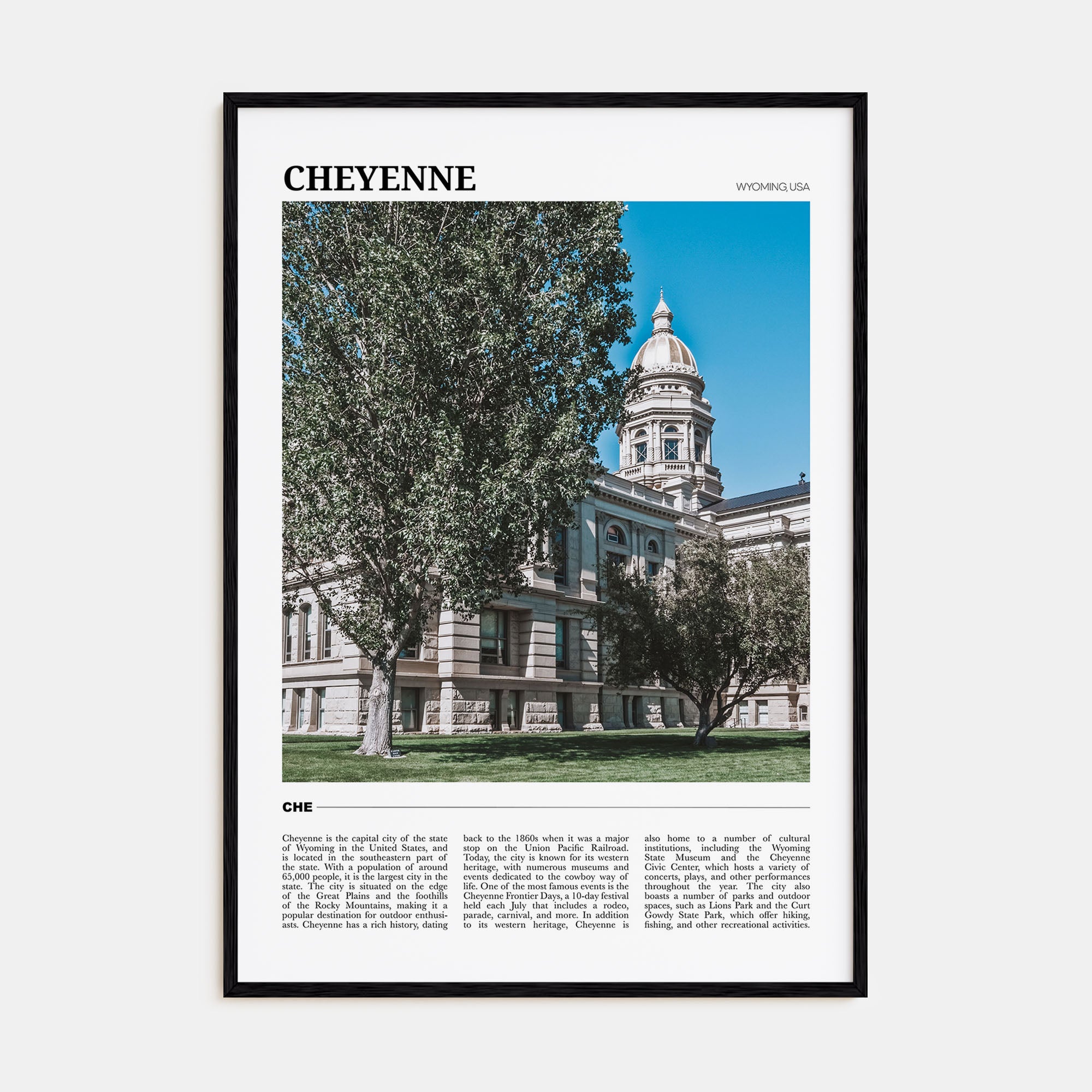 Cheyenne Travel Color Poster