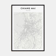 Chiang Mai Map Portrait Poster