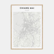 Chiang Mai Map Portrait Poster