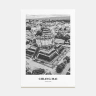 Chiang Mai Portrait B&W Poster