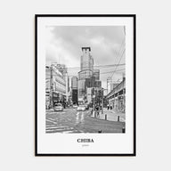 Chiba Portrait B&W Poster