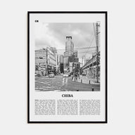Chiba Travel B&W Poster