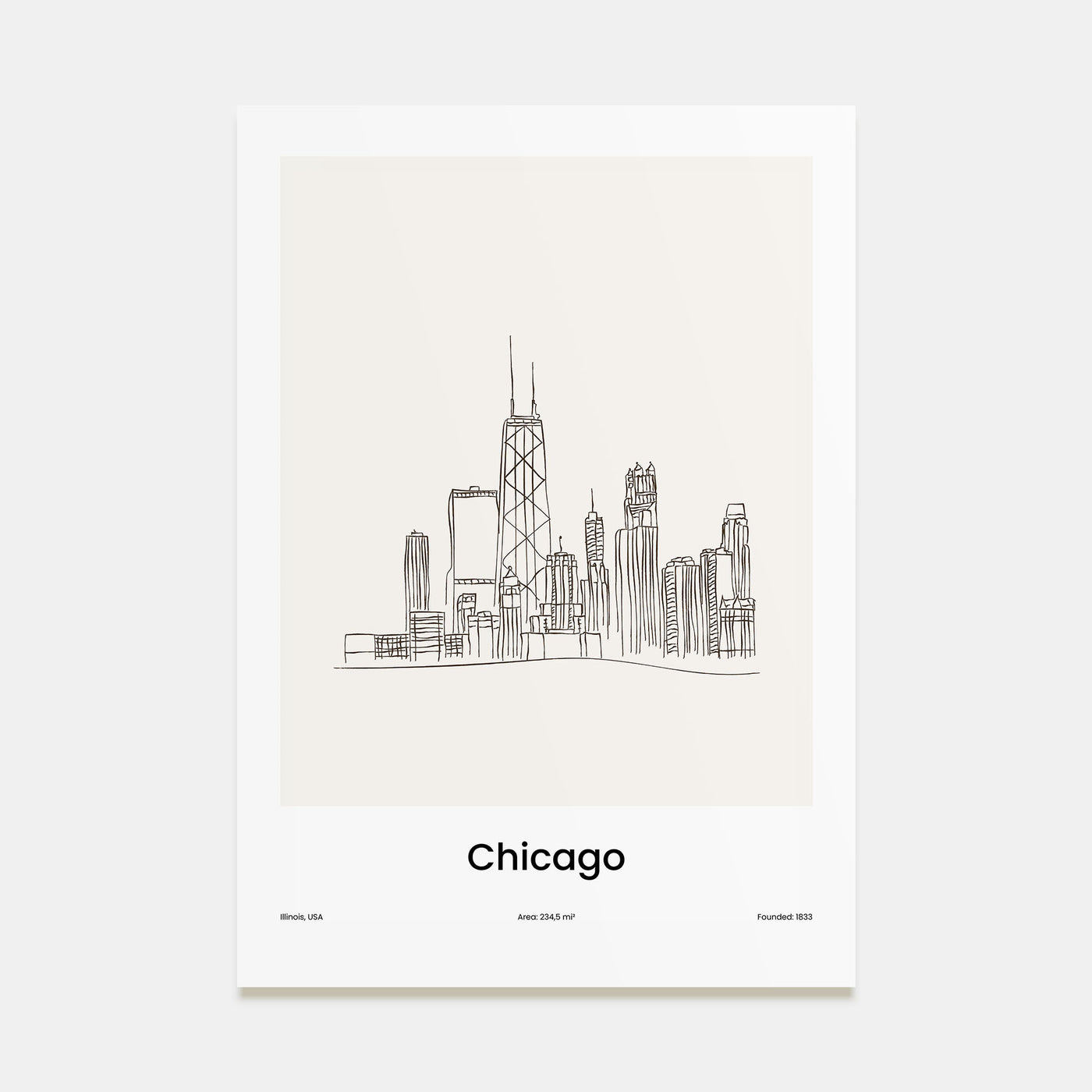 Chicago Drawn Poster