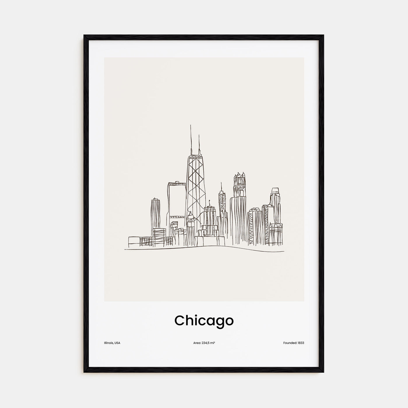 Chicago Drawn Poster