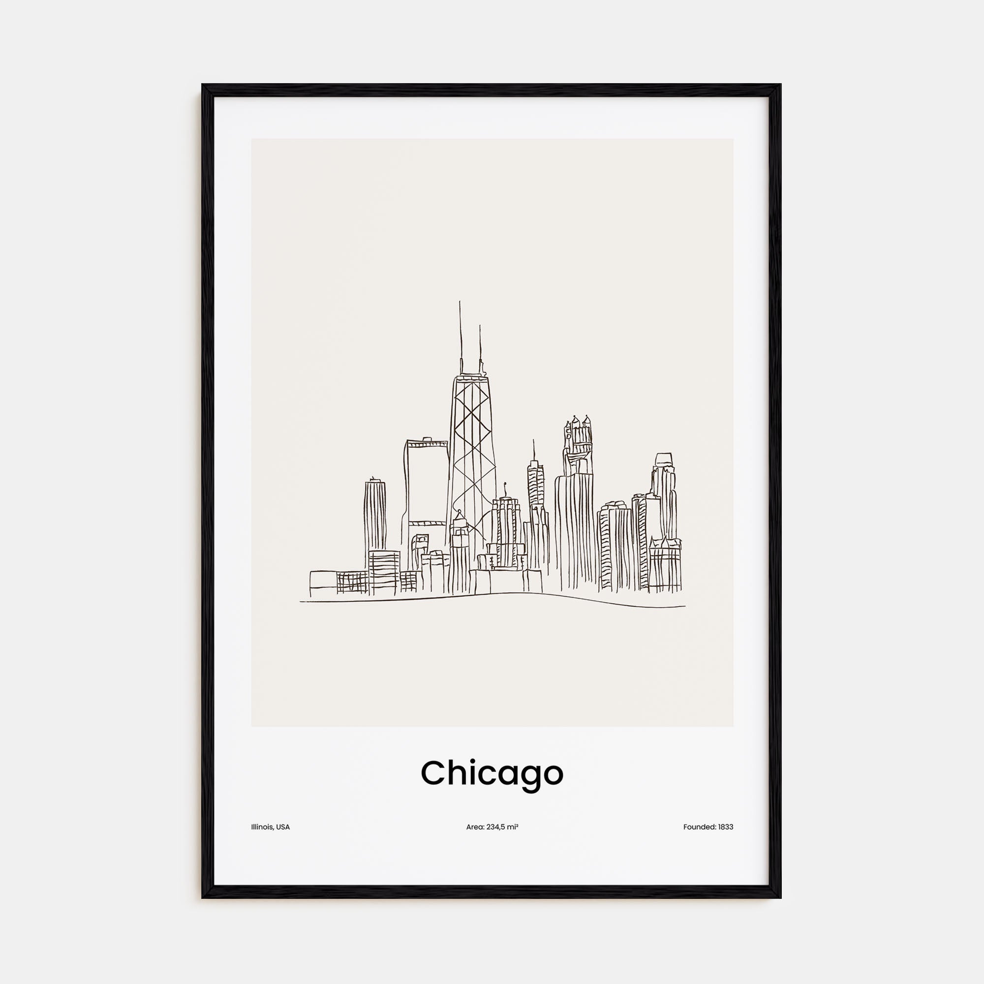 Chicago Drawn Poster