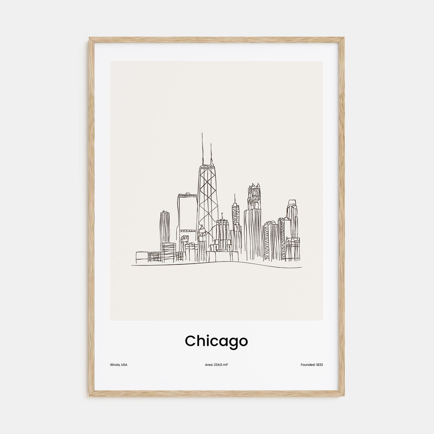 Chicago Drawn Poster