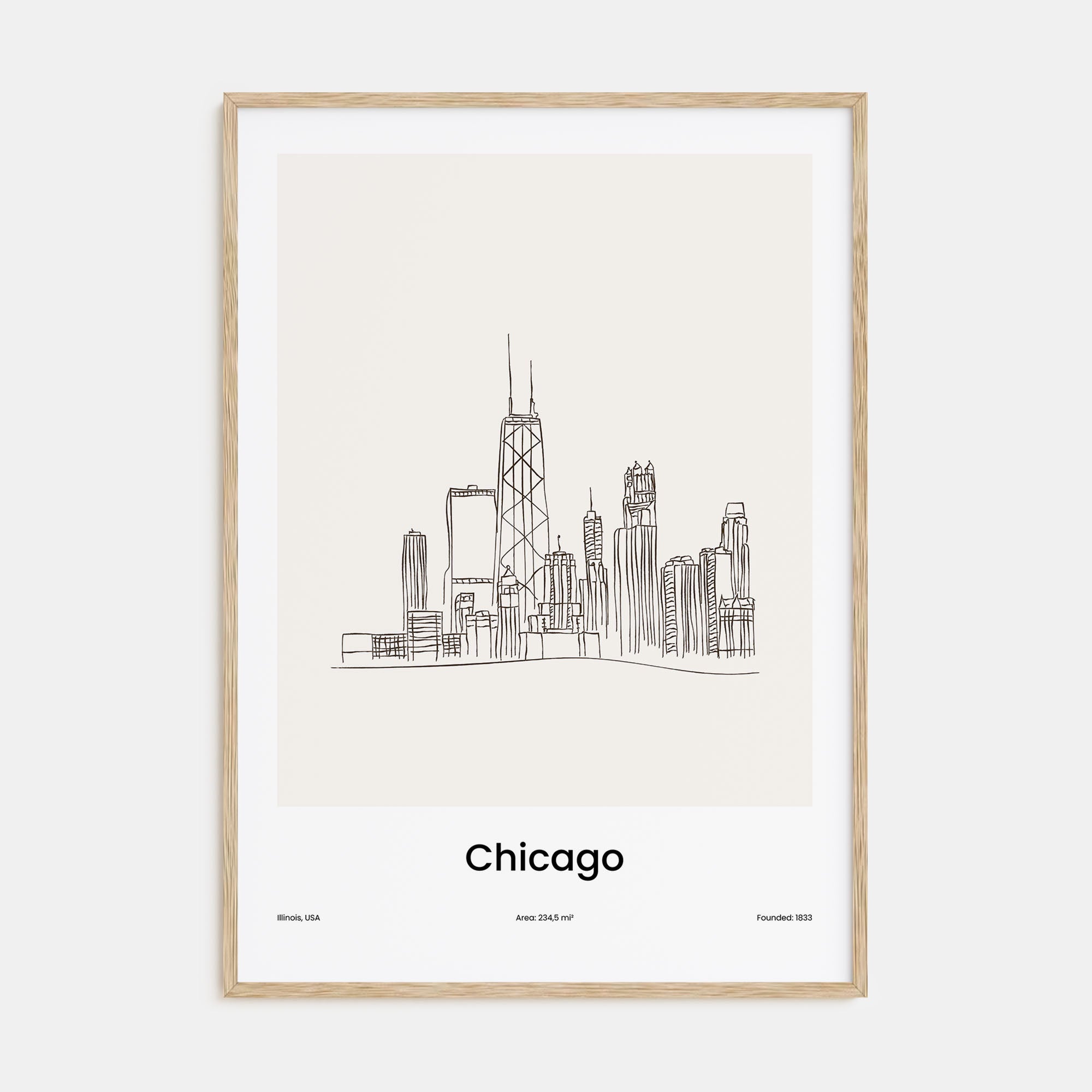 Chicago Drawn Poster