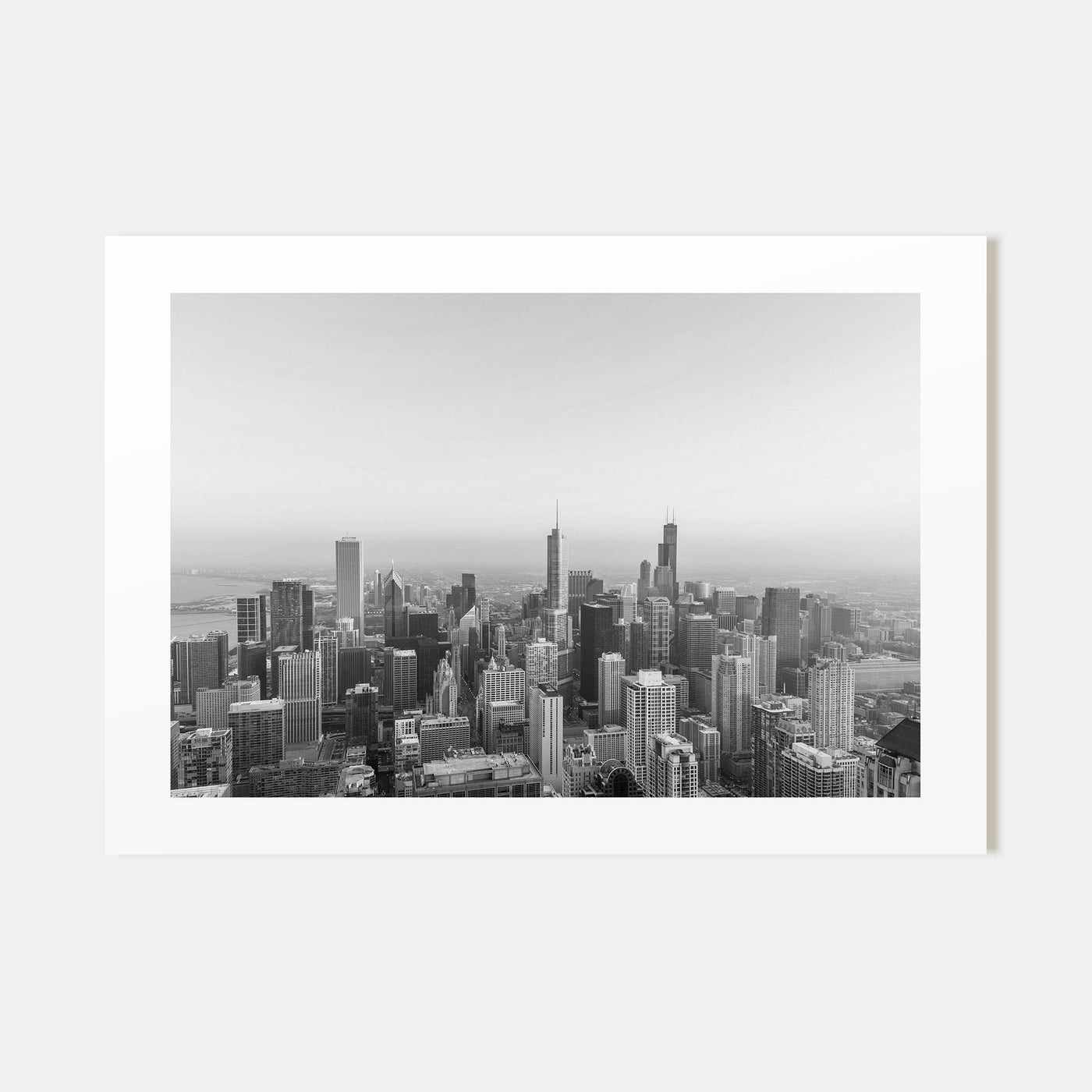 Chicago Landscape B&W No 1 Poster