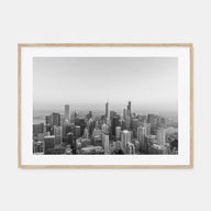 Chicago Landscape B&W No 1 Poster
